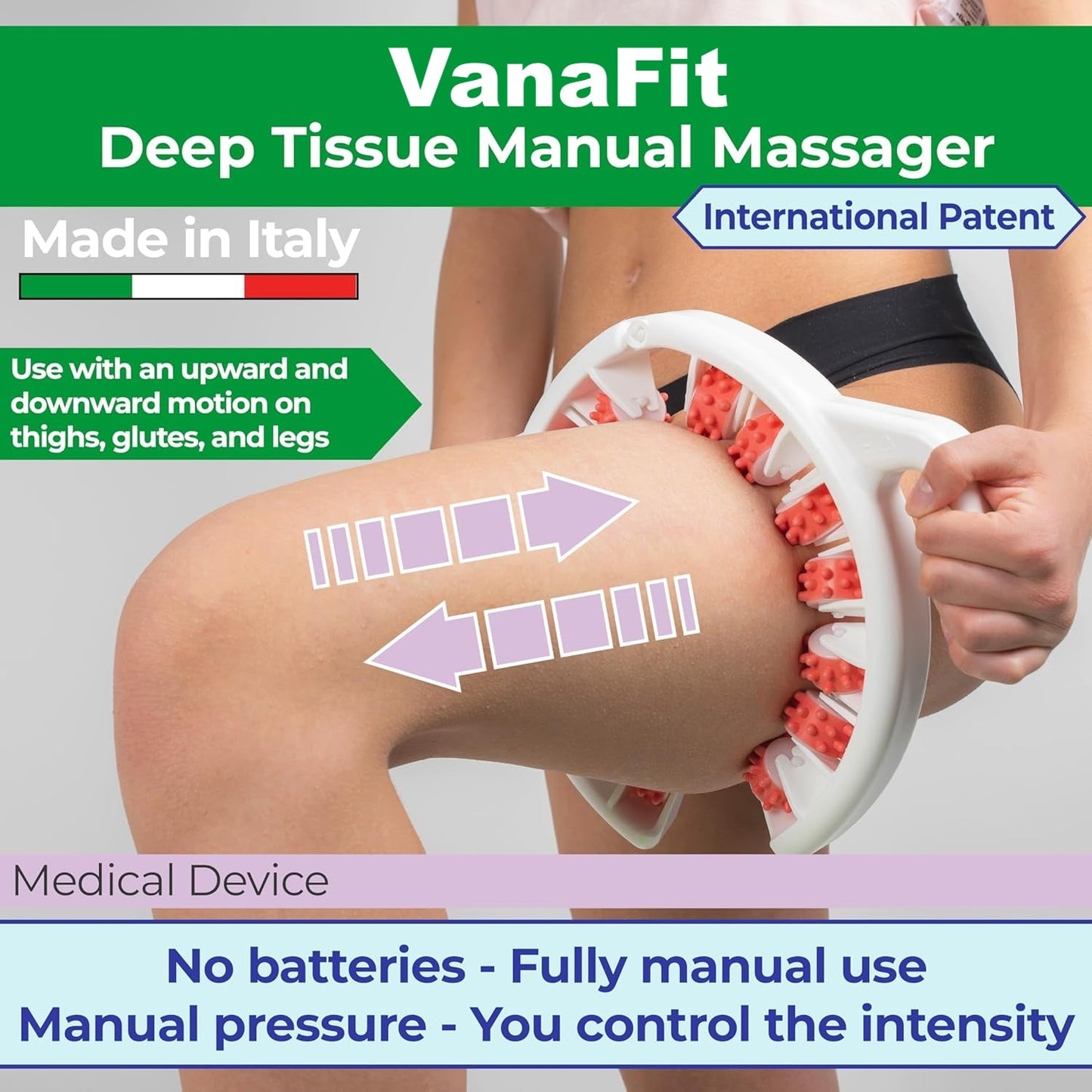 Anti-Cellulite Manual Massager Roller